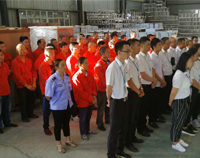 優(yōu)佰特廚房設(shè)備公司9月全體員工會(huì)順利召開，董事長(zhǎng)發(fā)表重要講話