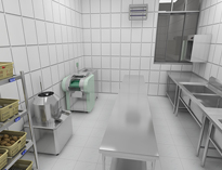 學校食堂廚房設(shè)備廠家教你設(shè)計粗加工間